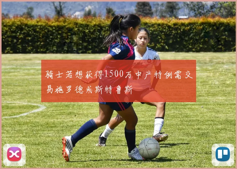 骑士若想获得1500万中产特例需交易施罗德或斯特鲁斯