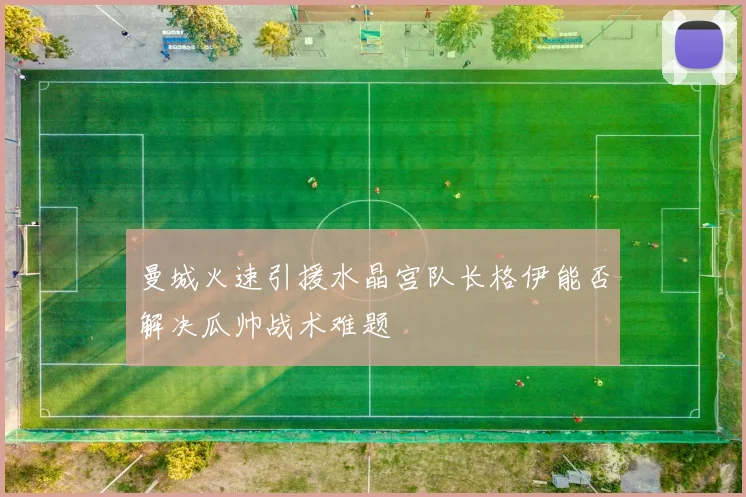 曼城火速引援水晶宫队长格伊能否解决瓜帅战术难题